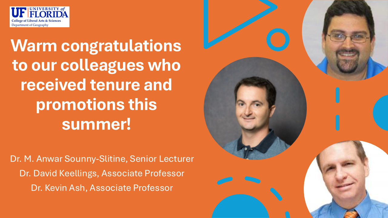 Congratulations on receiving tenure and promotion!