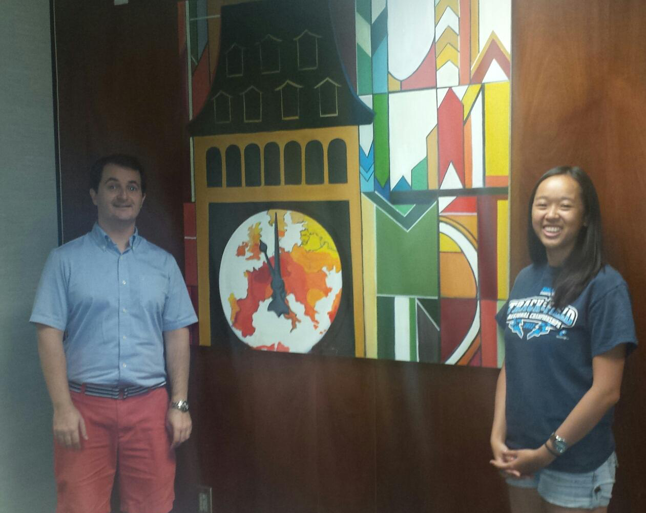 Student Art Displayed in Geography Department Geography