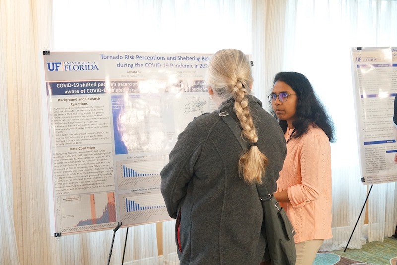 Jawata Saba presenting her research.