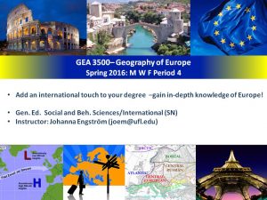GEA3500 Geography of Europe