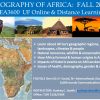 Fall Course: GEA3600 Geography of Africa