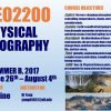Summer Course: GEO2200 Physical Geography
