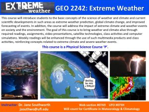 GEO2242 Extreme Weather