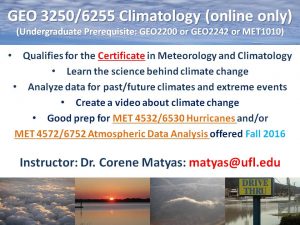 GEO3250 GEO6255 Climatology