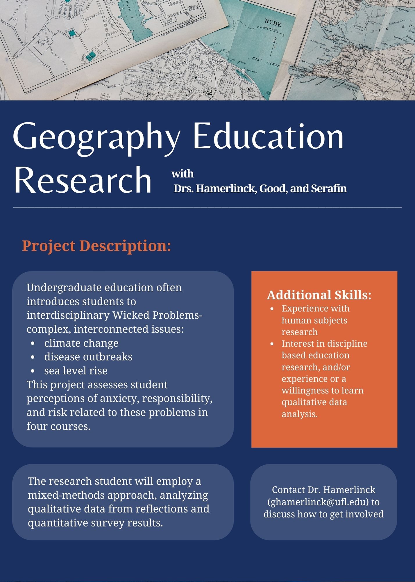 Geography education research with Drs. Hamerlinck, Good, and Serafin
