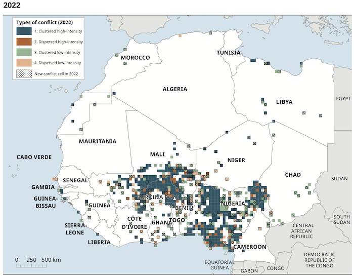 Identifying local conflict trends in North and West Africa