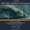 Fall Course: MET3503 Weather and Forecasting