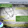 Fall Course: MET4532 MET6530 Hurricanes