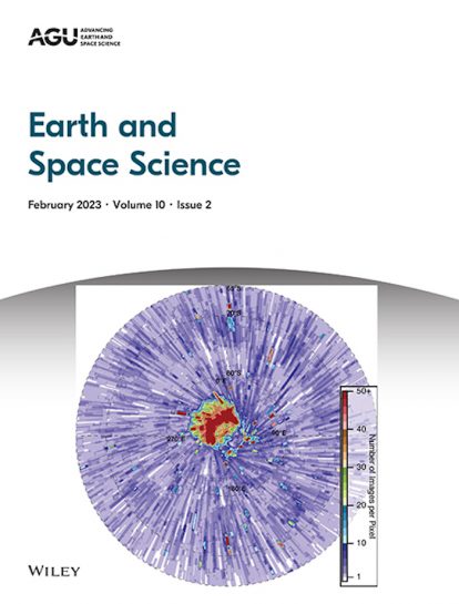 Cover of the Earth and Space Science Journal.