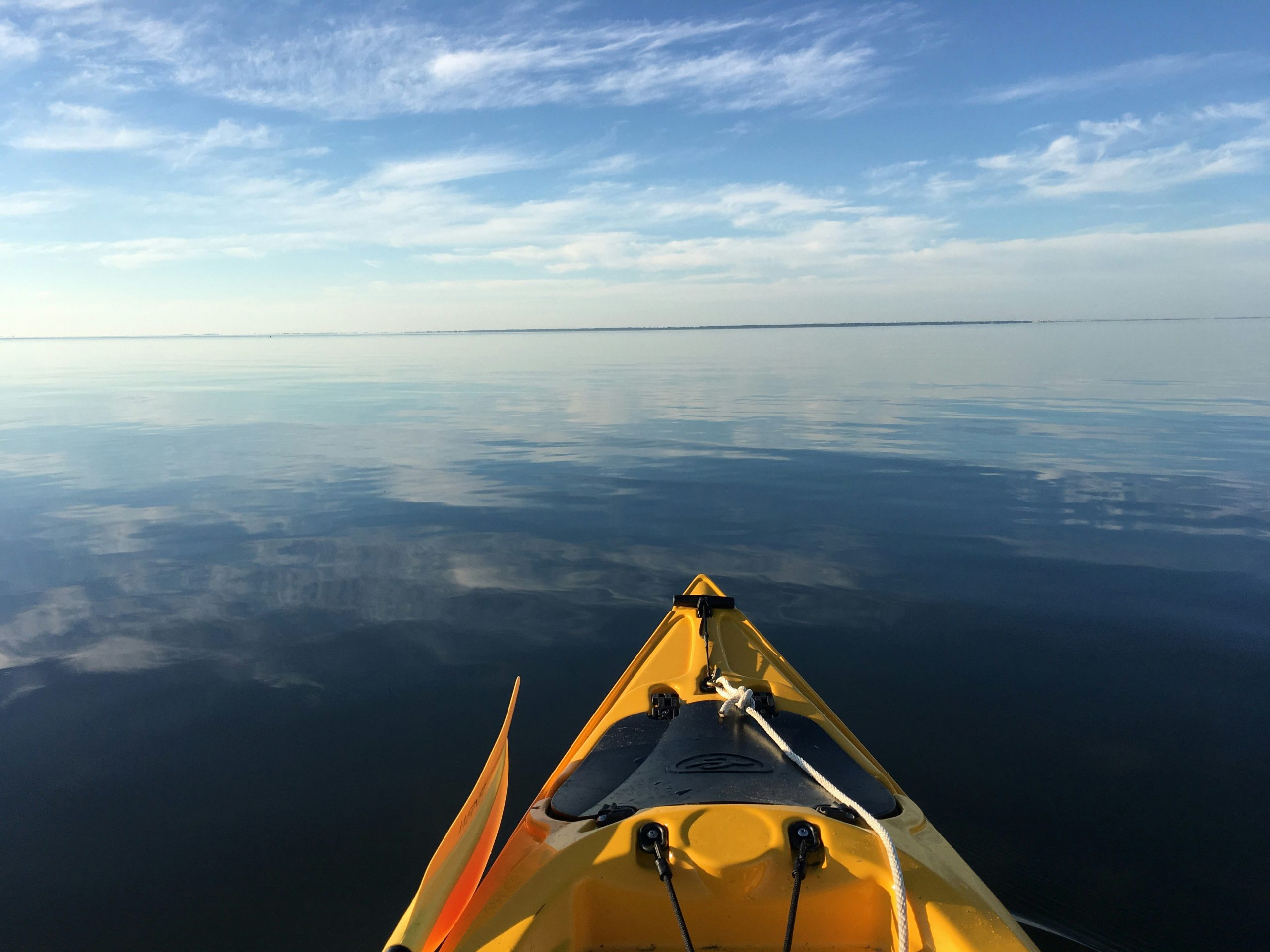 A boat on Apalachicola Bay, United States